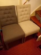 Eettafel stoelen taupe en beige, Huis en Inrichting, Stoelen, Ophalen, Overige kleuren