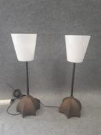 Jan de bouvrie tafellampen, Huis en Inrichting, Lampen | Tafellampen, Ophalen, Gebruikt, Glas, Minder dan 50 cm