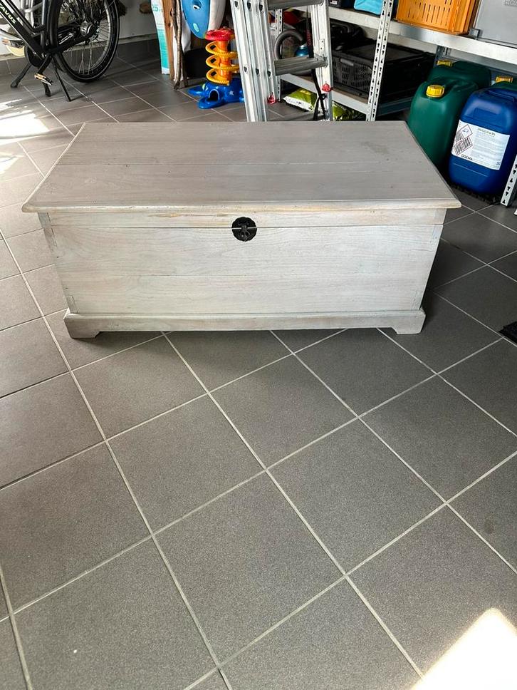 Dekenkist Antiek Grenen, Huis en Inrichting, Woonaccessoires | Kisten, Zo goed als nieuw, Ophalen