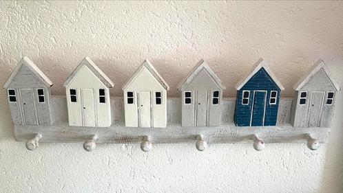Sfeervolle kapstok in strandhuisjes-stijl, Huis en Inrichting, Woonaccessoires | Kapstokken, Zo goed als nieuw, Wandkapstok, Minder dan 100 cm