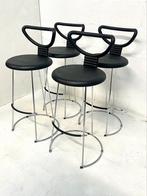 Fasem Italy, Barkrukken, Postmoderne design krukken, Memphis, Gebruikt, Met voetsteun, 60 tot 90 cm, Ophalen of Verzenden