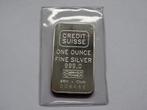1 Troy Ounce zilverbaartje Credit Suisse in Seal, Verzenden, Zilver