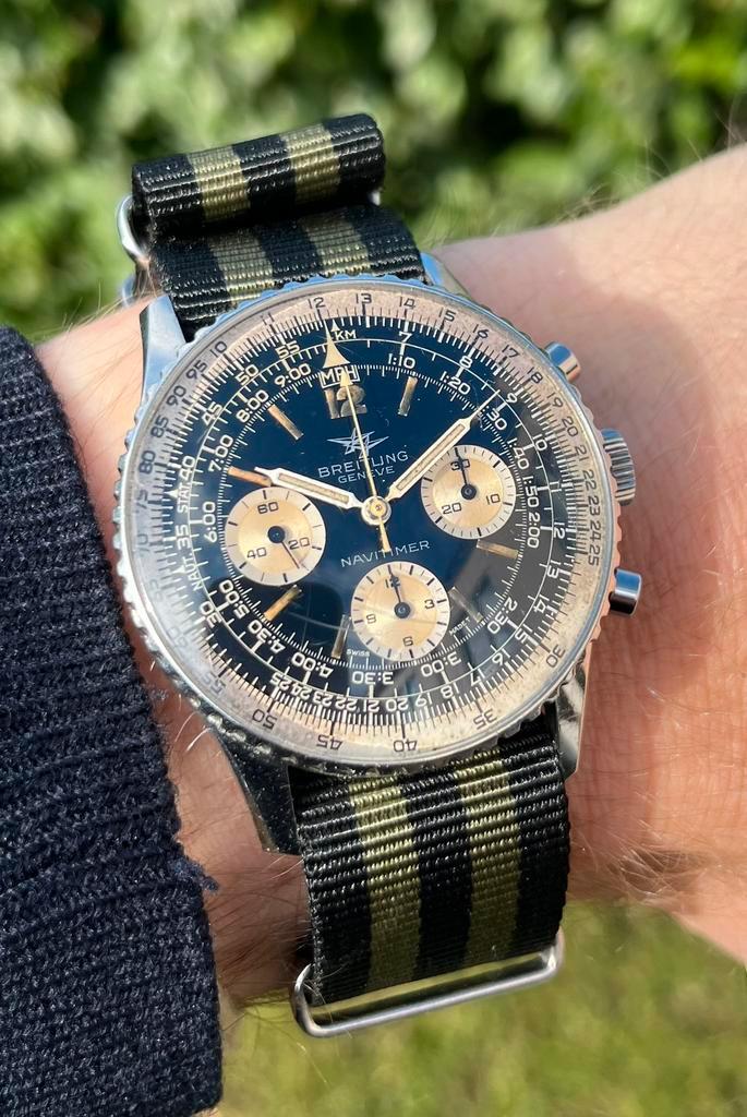 Breitling Navitimer 806, Sieraden, Tassen en Uiterlijk, Horloges | Heren, Zo goed als nieuw, Breitling, Staal, Ophalen of Verzenden