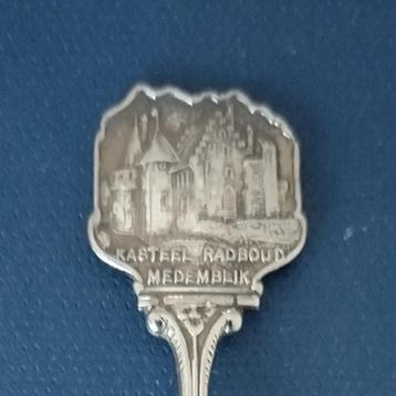 verzilverd lepeltje Kasteel Radboud Medemblik (Zilverstad) beschikbaar voor biedingen