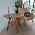 vintage ronde salontafel, 50 tot 100 cm, Rond, Gebruikt, Ophalen of Verzenden