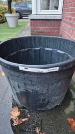 grote plantenbak met gaten in bodem, Ophalen, Gebruikt, Rond, Kunststof
