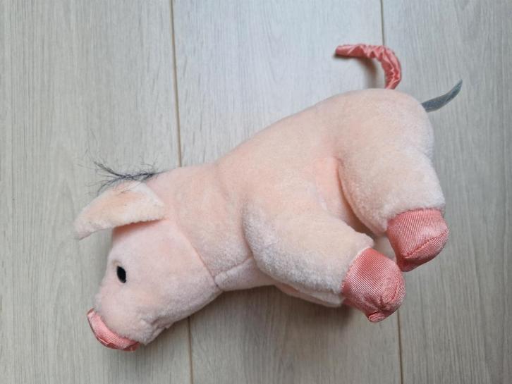 1995 originele babe knuffel the gallant pig hasbro plush, Verzamelen, Film en Tv, Zo goed als nieuw, Actiefiguur of Pop, Ophalen of Verzenden