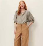 Sessùn leuke streep blouse A View mt S (M) katoen grijs/ecru, Ophalen, Sessun, Zo goed als nieuw, Maat 36 (S)