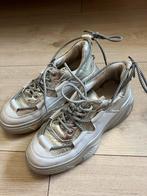 Leer Witte Sneakers met Zilver maat 37, Ophalen of Verzenden, Gedragen, Wit, Sneakers of Gympen