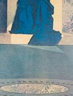 Art Nouveau poster heruitgave jaren 70, Ophalen of Verzenden, Gebruikt, A1 t/m A3, Film en Tv