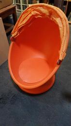 Oranje draaistoel met kap 'pod chair' 78 cm, Ophalen, Gebruikt, Overige typen