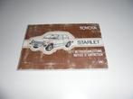 instruktieboekje Toyota Starlet  1979, Ophalen of Verzenden