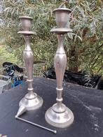 Antieke Kandelaars Set, Ophalen, Zilver
