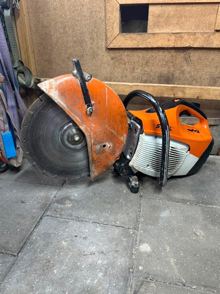 Stihl TS420 350mm bandenzaag bouwjaar 09-2015, Doe-het-zelf en Verbouw, Gereedschap | Slijpmachines, Zo goed als nieuw, Overige typen