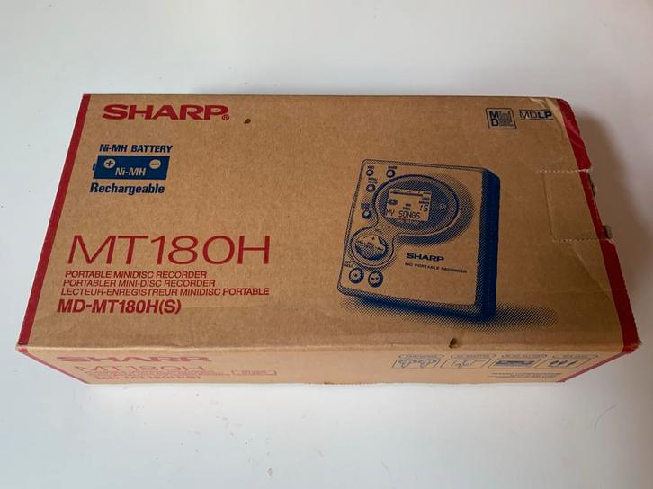Sharp MT180H Minidisc Recorder - compleet in doos!, Audio, Tv en Foto, Walkmans, Discmans en Minidiscspelers, Minidisc-recorder