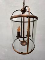 Hanglamp met glas, Ophalen of Verzenden, Zo goed als nieuw, Overige materialen, Minder dan 25 cm