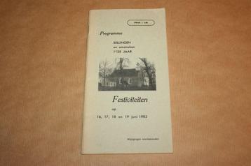 Programma Sellingen e.o 1125 jaar - Festviteiten 1982 beschikbaar voor biedingen