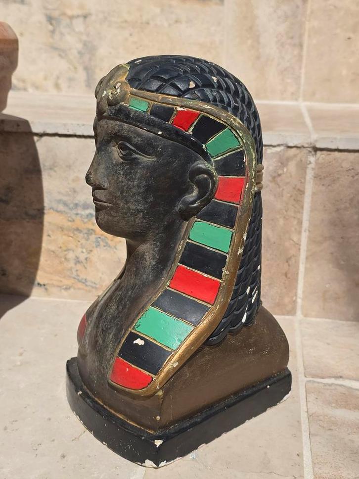Zeldzaam antiek oud-Egyptisch beeld van Toetanchamon,, Antiek en Kunst, Kunst | Beelden en Houtsnijwerken, Ophalen of Verzenden