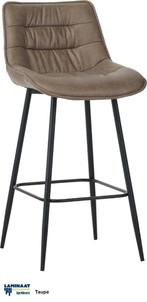 Bar Kruk Taupe Microfiber Zonder Armleuning €54,95p/st, Barstoelen Micro-Fiber, Bruin, Nieuw, Ophalen of Verzenden