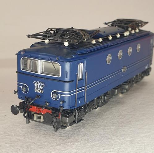 Roco 1105 lokje met led front/sluitseinen, Hobby en Vrije tijd, Modeltreinen | H0, Gebruikt, Locomotief, Gelijkstroom, Roco, Analoog