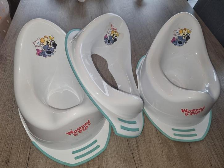 2 potjes en 1 bril verkleiner Woezel en Pip, Kinderen en Baby's, Badjes en Verzorging, Gebruikt, Overige typen, Ophalen of Verzenden