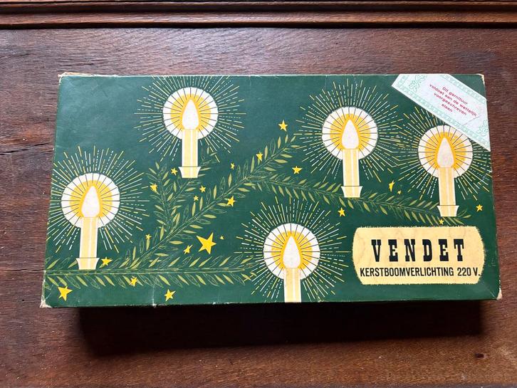 Vintage Vendet Kerstboomverlichting 220V, Diversen, Kerst, Gebruikt, Ophalen