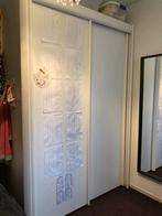 Witte kledingkast te koop, Huis en Inrichting, Kasten | Kledingkasten, 150 tot 200 cm, Met hangruimte, Modern, Gebruikt