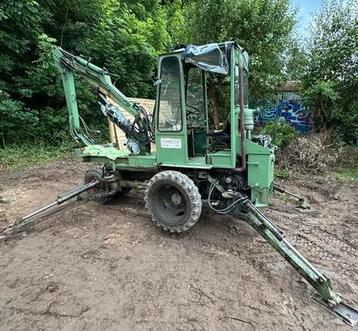 grafdelver graafmachine bandenkraan minigraver hansa boki beschikbaar voor biedingen