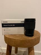 SIGMA 16mm F1.4 DC DN voor Sony E-mount, Audio, Tv en Foto, Fotografie | Lenzen en Objectieven, Zo goed als nieuw, Ophalen