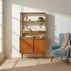 Vintage boekenkast uit Zweden, Met deur(en), Teakhout, ?, 150 tot 200 cm