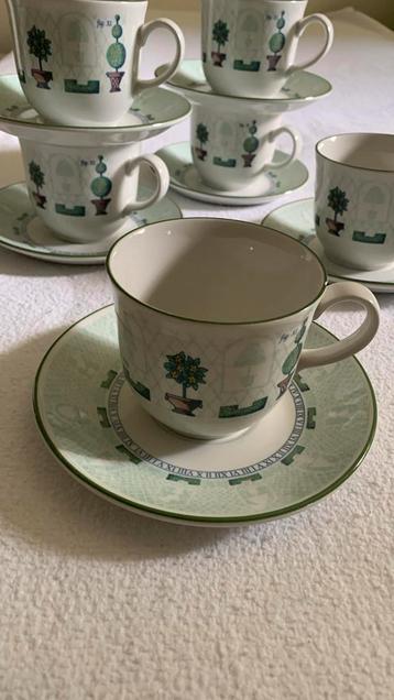 Staffordshire  Tableware 6xkop en schotel beschikbaar voor biedingen