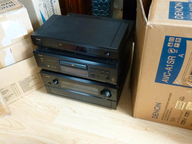 homecinema set denon receiver dvd speler tuner, Audio, Tv en Foto, Home Cinema-sets, Zo goed als nieuw, Dvd-speler, 7.1-systeem