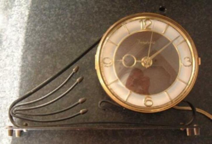 Klok Schoorsteenklok Junghans Elektrisch Vintage Retro, Huis en Inrichting, Woonaccessoires | Klokken, Zo goed als nieuw, Overige typen