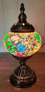 Oosterse glas mozaïek tafellamp  Marokkaans Turks Arabisch, Ophalen of Verzenden, Nieuw, Glas, Minder dan 50 cm