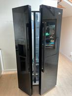 Zwarte Amerikaanse Koelkast - Goede Staat, Witgoed en Apparatuur, Ophalen, Gebruikt, 200 liter of meer, 60 cm of meer