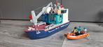 Playmobil vrachtschip, Kinderen en Baby's, Speelgoed | Playmobil, Ophalen of Verzenden, Gebruikt, Complete set