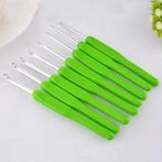 8 Groene Ergonomische Haaknaalden / Naalden Haken Haaknaald, Verzenden, Nieuw, Haken, Naald