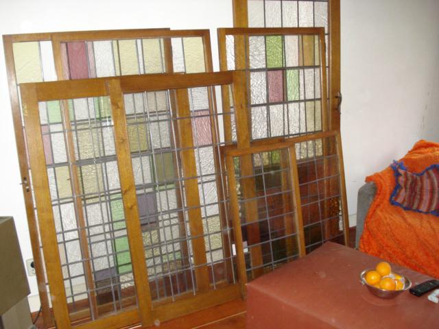 Authentieke deuren en ramen met glas in lood, Antiek en Kunst, Ophalen