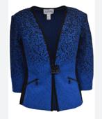 Joseph Ribkoff prachtig blauw/zwart chique jas mt 42