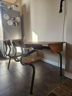 Oid vintage schoolbankje, Ophalen, Gebruikt, Stoel(en)