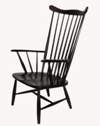 Vintage spijlenstoel Lena Larsson voor Pastoe, Ophalen, Zwart, Zo goed als nieuw, Eén