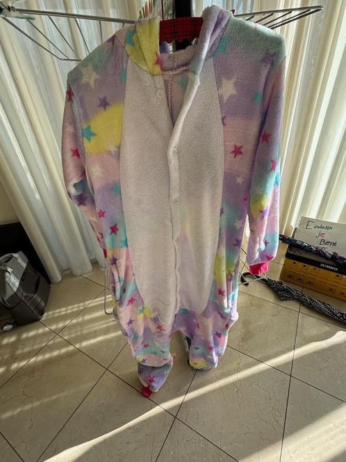 Heerlijke unicorn onesie, weinig gedragen, 146-176/S, Kinderen en Baby's, Carnavalskleding en Verkleedspullen, Zo goed als nieuw