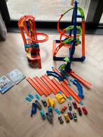 Hot Wheels Racebaan met Loopings en Auto's, Ophalen, Hot Wheels, Racebaan, Gebruikt