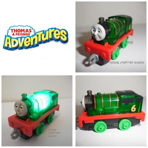 Thomas de Trein Adventures, Percy Light Up Racer, Kinderen en Baby's, Speelgoed | Thomas de Trein, Zo goed als nieuw, Ophalen of Verzenden