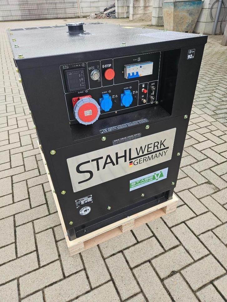 stroom aggregaat, Doe-het-zelf en Verbouw, Aggregaten, Nieuw, Dieselolie, 10 tot 30 kVA, Elektrisch startend, Geluidgedempt, Ophalen of Verzenden