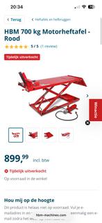 HBM 700 kg Motor heftafel, Ophalen, Zo goed als nieuw