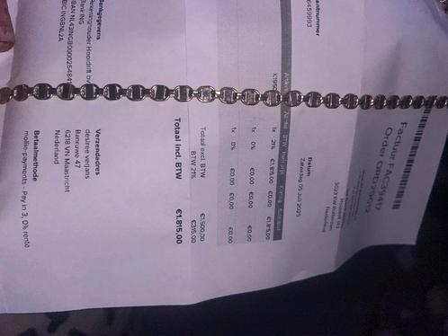 Dikke kingsley ketting nog nooit gedragen, Sieraden, Tassen en Uiterlijk, Kettingen, Nieuw, Zilver, Ophalen of Verzenden