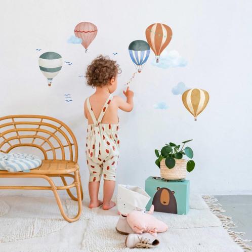 Muursticker Sticker Luchtballon Waterverf Mimilou, Kinderen en Baby's, Kinderkamer | Inrichting en Decoratie, Nieuw, Wanddecoratie