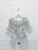Ted Baker - Mooie offshoulder blouse maat 0/34 - Nieuw €125, Kleding | Dames, Blauw, Nieuw, Ophalen of Verzenden, X