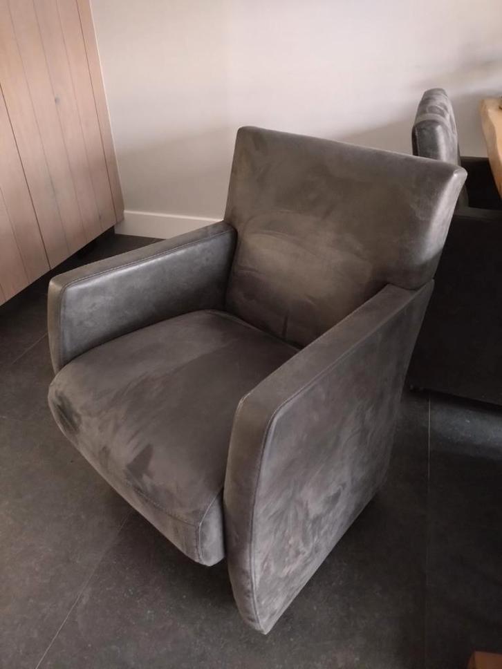 Eetkamerstoelen, Huis en Inrichting, Stoelen, Gebruikt, Grijs, Ophalen